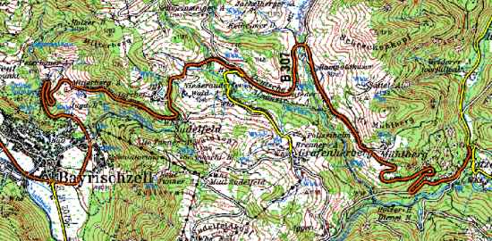 Topographie Sudelfeld