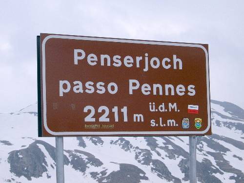 Passh&ouml;he Penser Joch mit 2211 m &uuml;.NN