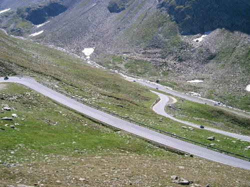 Die Kehren der Nordrampe des Timmelsjoch