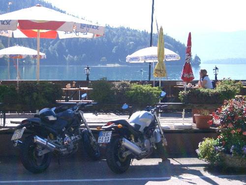 Fr&uuml;hst&uuml;ck und erste Pause am Walchensee