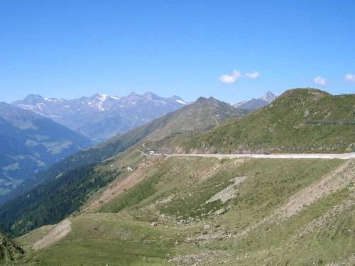 Panoramasicht von Jaufpass