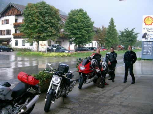 ...und der erste Regenstop - Oberaudorf