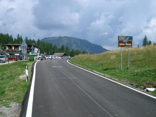Passo Duran in Richtung Agordo