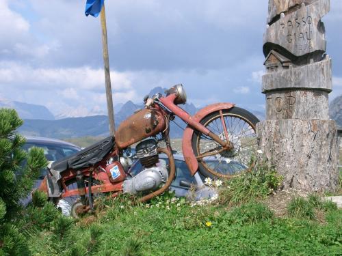So manches Motorrad bleibt hier bis zum Letzten Takt!