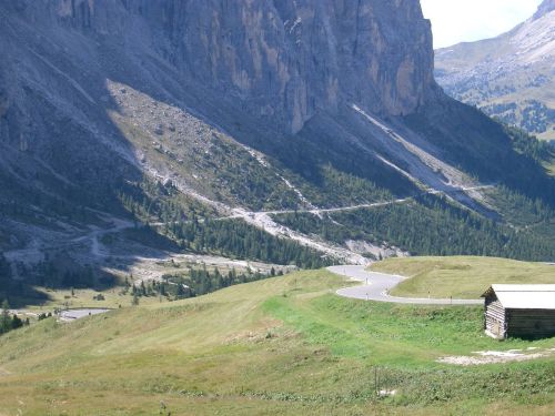 Westseite des Gr&ouml;dner Joch