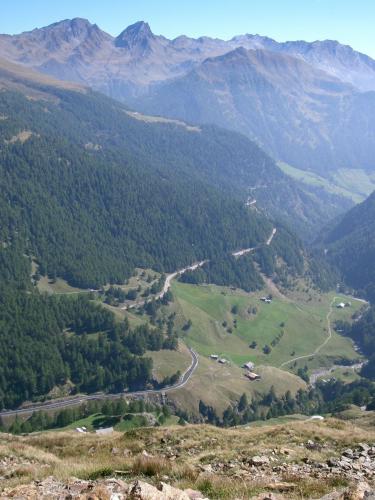 Das Passeiertal vom Timmelsjoch aus