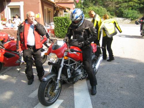 Hubert auf seiner Monster S4